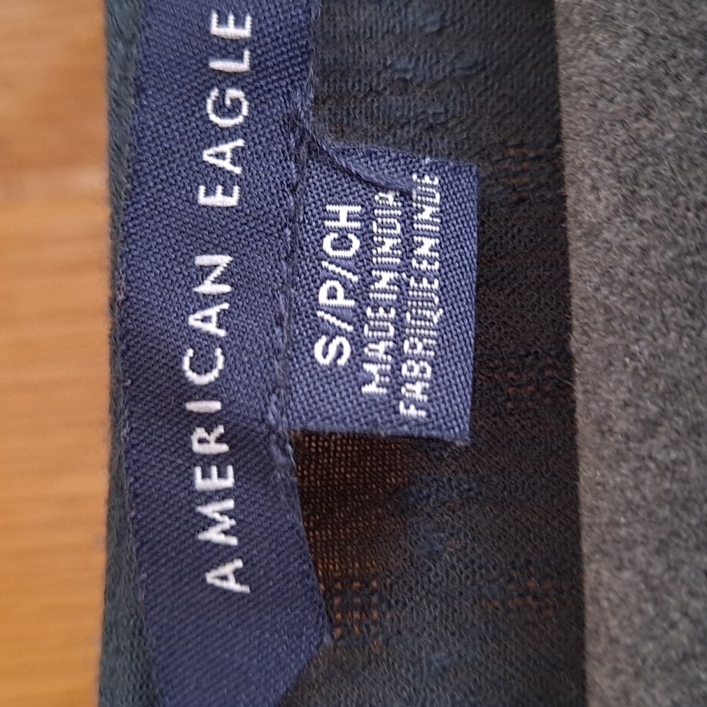 American Eagle Teal Green Blouse With Lace - Picture 6 of 6